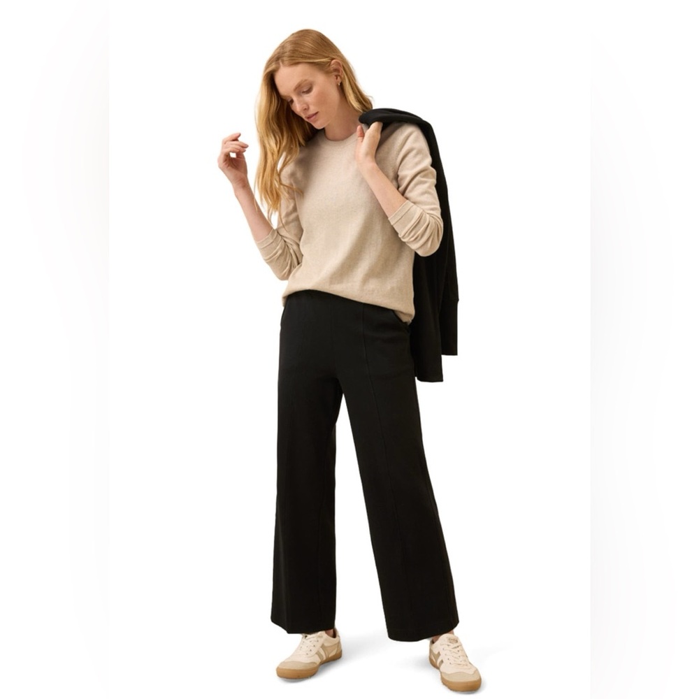 PACT Organic Cotton Airplane Pintuck Wide Leg Pant